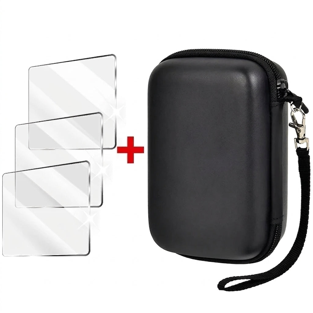 Schutztasche + 3x Displayschutzfolie aus Hartglas
